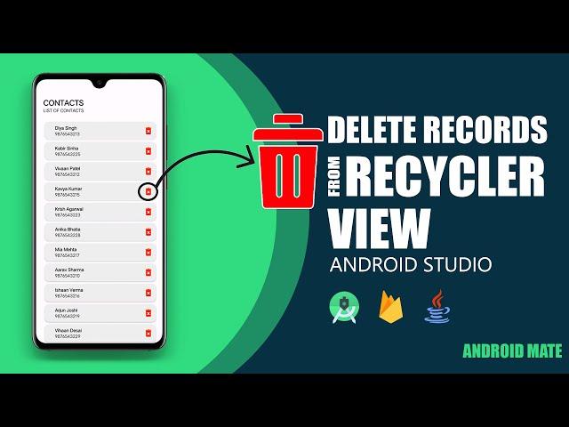 How to Delete Records in Firebase Firestore from Android RecyclerView | Android Studio 