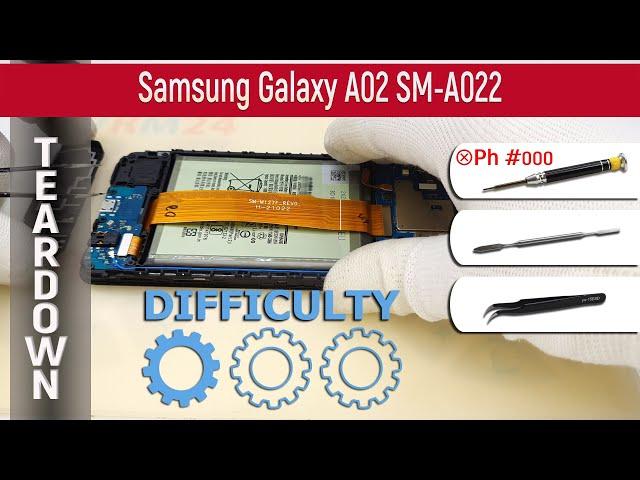 Samsung Galaxy A02 SM-A022  Teardown Take apart Tutorial