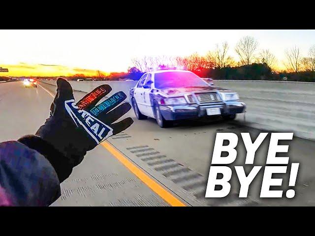 COPS CHASE BIKER | POLICE vs MOTORCYCLE 2024