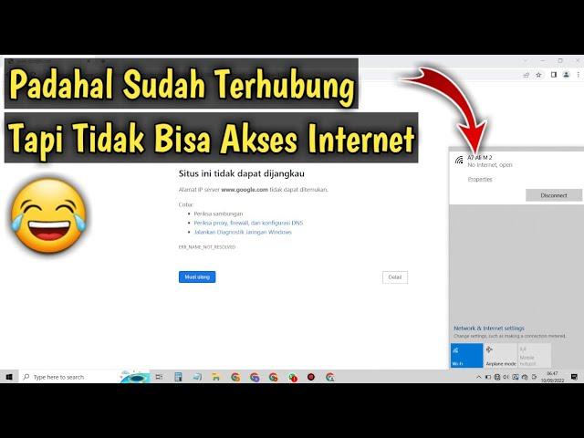 Cara Mengatasi WI-FI Terhubung Di Laptop / Pc Tapi Tidak Bisa Internet