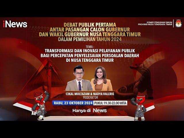  Live - Debat Perdana Pasangan Calon Gubernur dan Wakil Gubernur NTT 2024