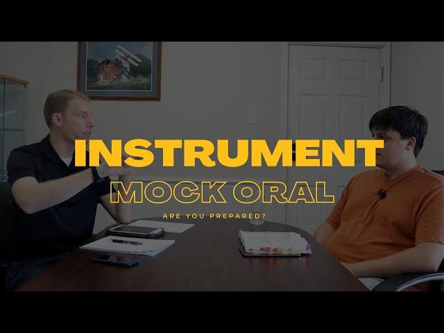 Mock Oral Checkride - Instrument