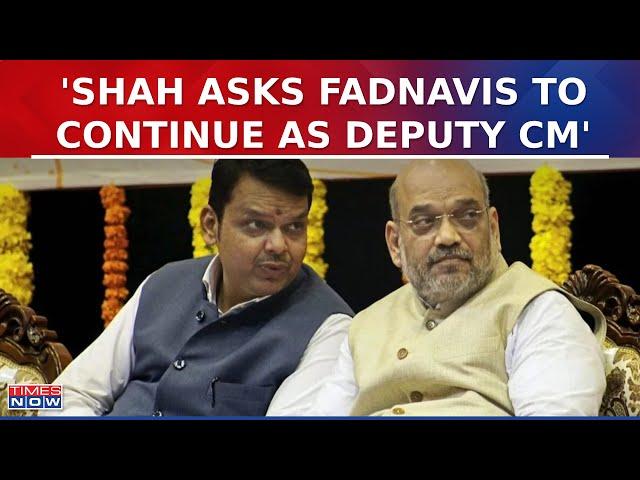 Amit Shah Meets Fadnavis, Sources Say 'Shah Asked Devendra Fadnavis To Continue As Deputy CM'