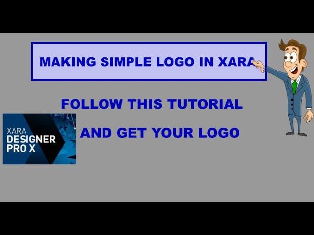 HOW TO  MAKE SIMPLE LOGO IN XARA PRO +