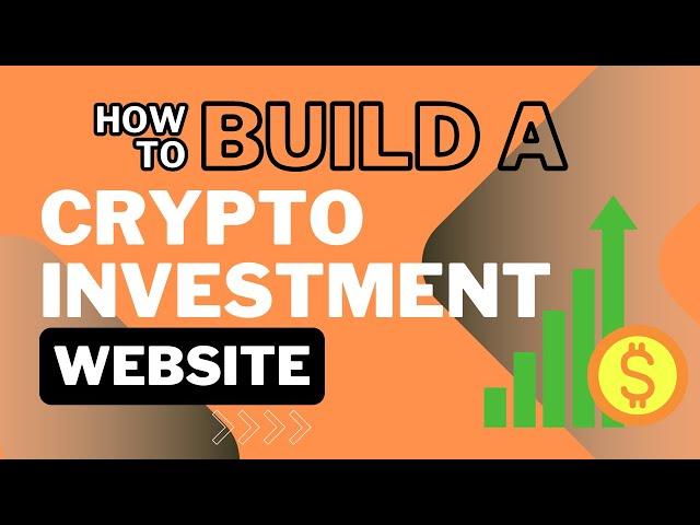 How to Create a Crypto Investment Website in Minutes with HYIP MAX - High Yield Investment Platform