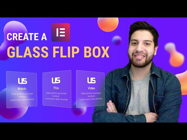 Create A Glass Flip Box On Elementor With CSS