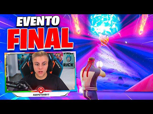 REACCIÓN AL EVENTO FINAL DE FORTNITE *EL FIN DEL PUNTO CERO* - Ampeterby7