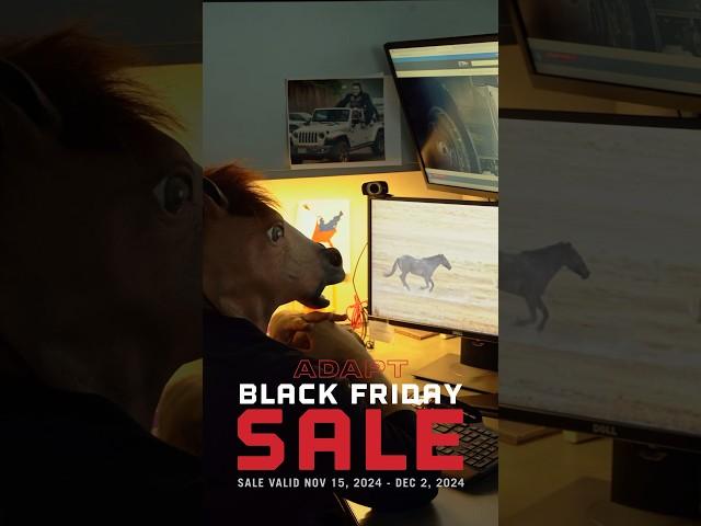 Quit horsing around and check out the ADAPT Black Friday Sale! #toolbox #trucks #funny #construction