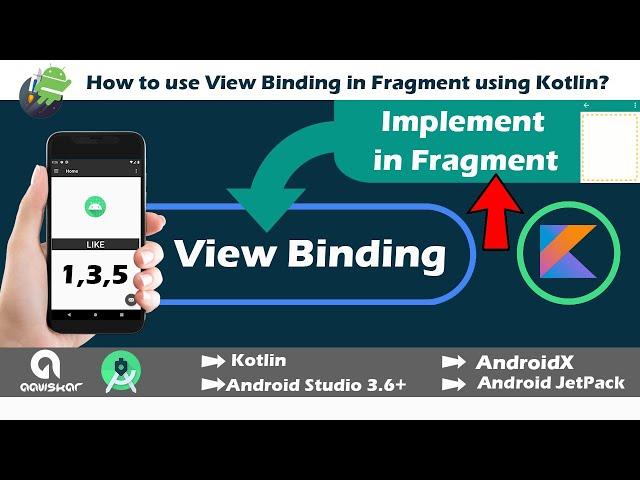 View Binding in Fragment using Kotlin - AndroidX | replace findviewbyid | Android Studio 3.6+ | 2020