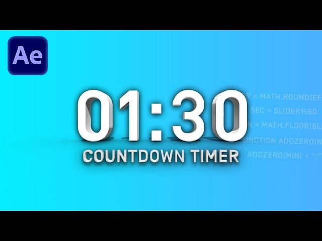 Countdown Timer (EASY) - After Effects Tutorial Deutsch