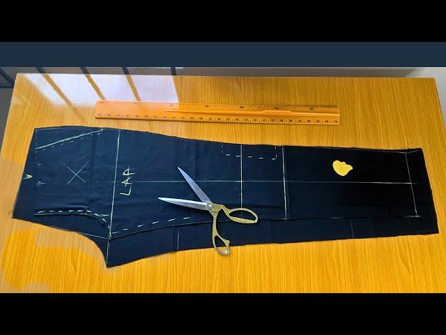 Cooperate TROUSER / PANT cutting (how to cut a pant step by step) *detailed*