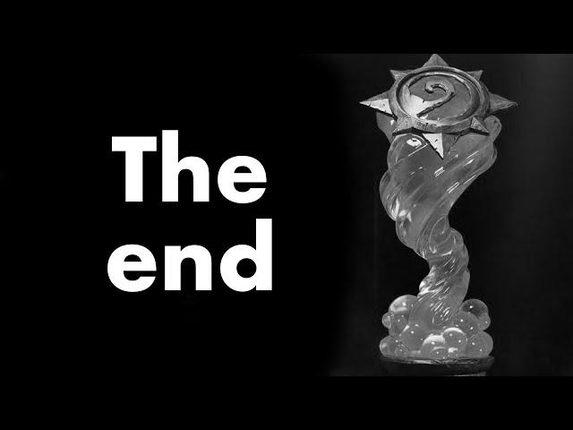 Hearthstone esports is finished.