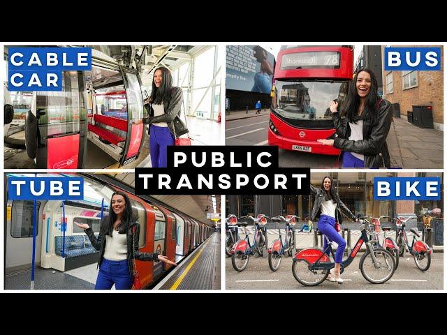 What to know about every public transport in London  Train vs boat vs bike vs cable Car