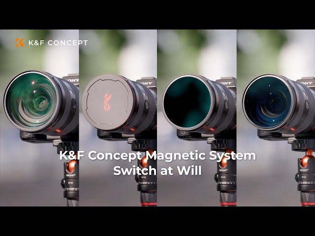 K&F Concept Magnetic Variable ND8-ND128 Filter | Quick Installation for Videography Photography