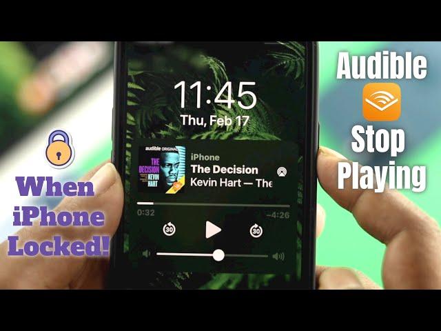 Fix- Audible Stop Playing When iPhone Sleeps! [Screen Locks]