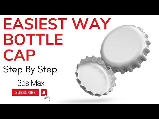 Easiest Way to model Bottle cap in 3ds max #3dsmax #3d #3dsmaxmodeling