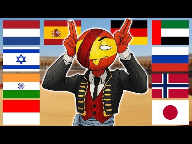 Countryhumans in different languages meme