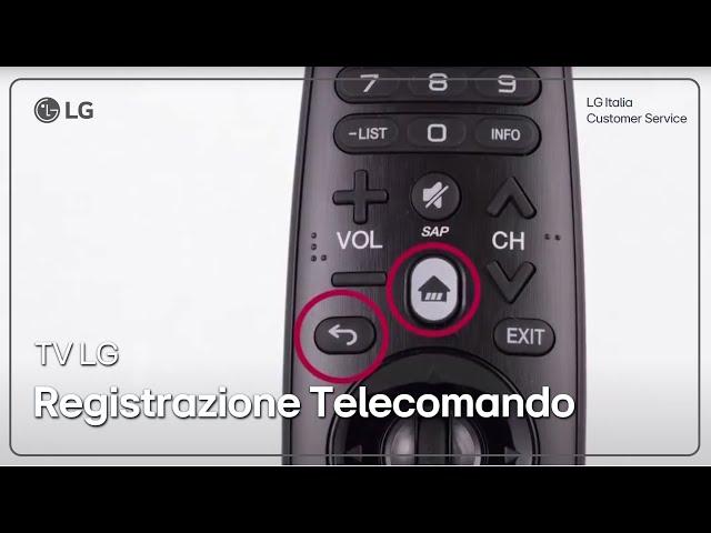 LG TV | How to connect the pointer remote control to the WebOS Smart TV