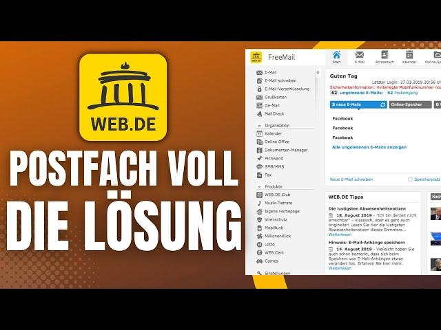 Web.de Speicher voll - Die Lösung (Kinderleicht)