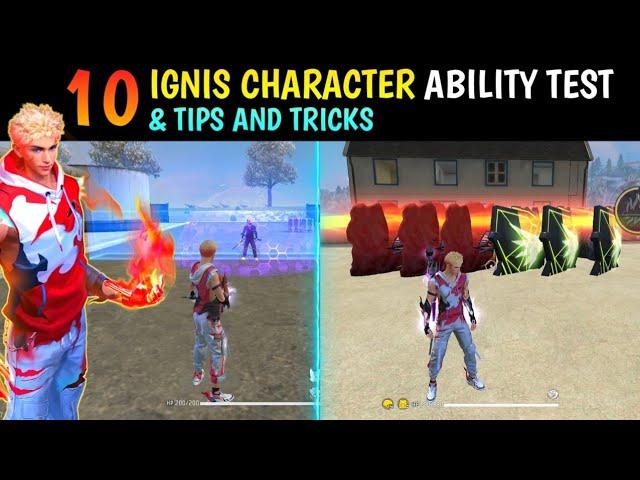 NEW IGNIS CHARACTER ABILITY TEST - GARENA FREE FIRE