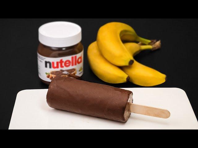 One banana and Nutella only! The best ice cream I've ever tasted!