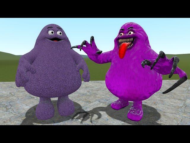 NEW GRIMACE SHAKE AND CURSED GRIMACE SHAKE in Garry's Mod!