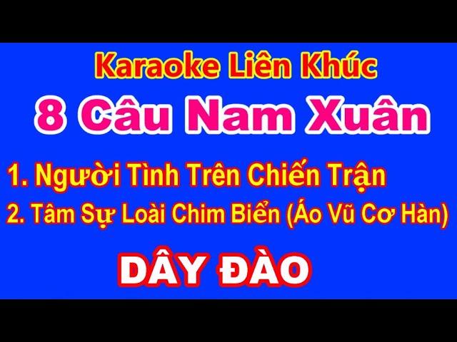 Karaoke Liên Khúc 8 Câu Nam Xuân (Dây Đào) Karaoke Huyền Vũ