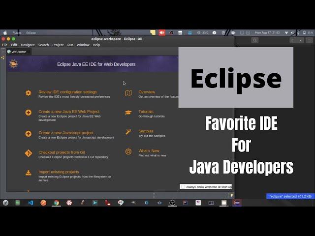 Eclipse - Installing Favorite IDE For Java Developers on Ubuntu 20.04 LTS(2020)