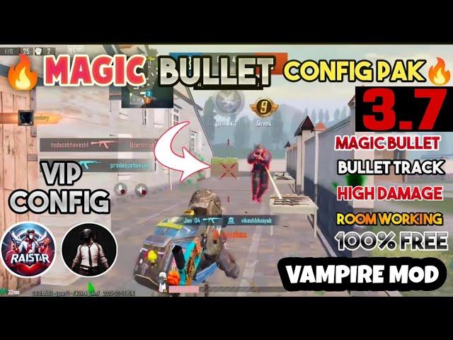 BGMI 3.7  MAGIC BULLET TRACKING AUTOHEADSHOT CONFIG FILE | HIGH DAMAGE AIMBOT CONFIG 3.7