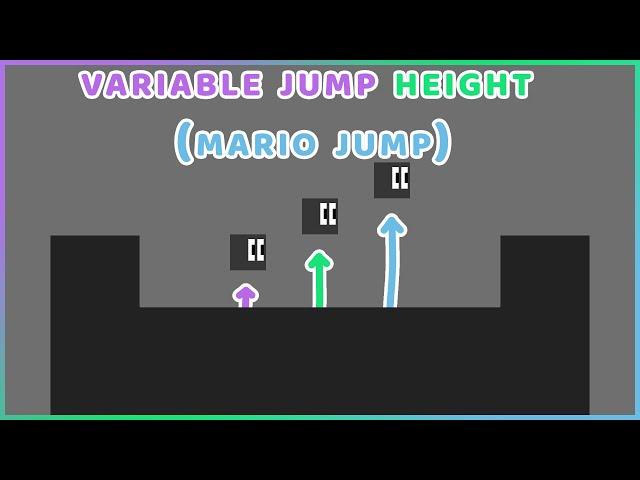 how to HOLD JUMP KEY TO JUMP HIGHER - 2D PLATFORMER CONTROLLER - Easy Unity Tutorial