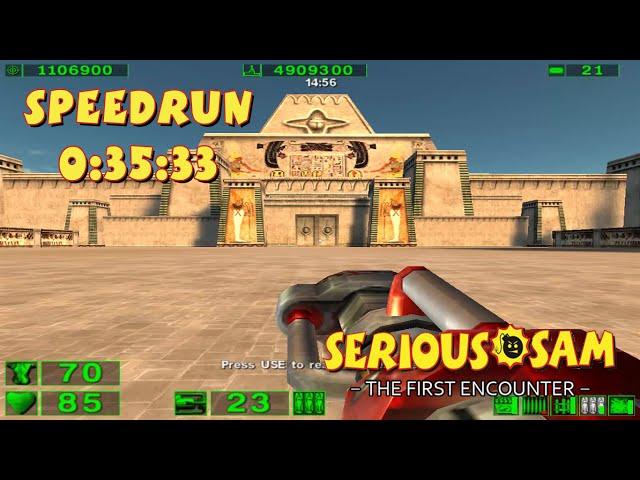 Serious Sam: The First Encounter - SpeedRun - 0:35:33