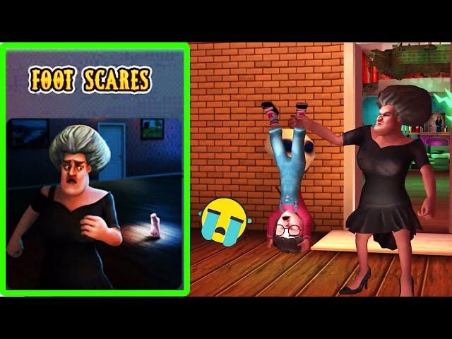 Scary Teacher 3D | miss T FOOT SCARES Walkthrough (iOS Android)