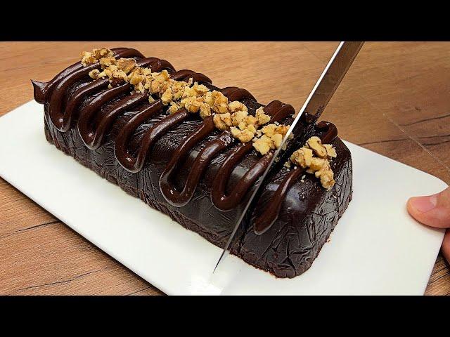 Easy and delicious chocolate dessert! Without pastries and gelatine!