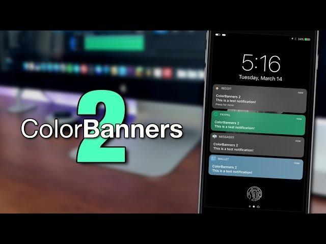 iOS 10 Tweaks: ColorBanners 2 (iOS 10) Colorize All Your Notifications