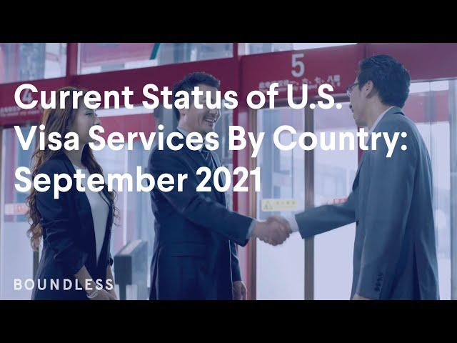 Current Status of U.S. Visa Services By Country: September 2021