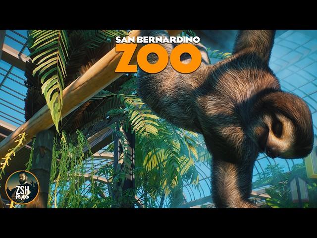 Tropical House for Sloths in Franchise Mode! | San Bernardino Zoo | Planet Zoo Tropical Pack