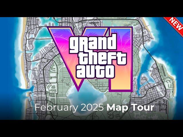 A Detailed Look At The State Map of GTA 6! (February 2025 Map Preview)