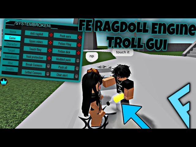 FE RAGDOLL ENGINE ADMIN TROLL GUI | ARCEUS X • DELTA • FLUXUS • HYDROGEN