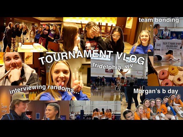 VOLLEYBALL TOURNAMENT VLOG|team bonding, interviewing strangers, games, Morgan’s birthday…