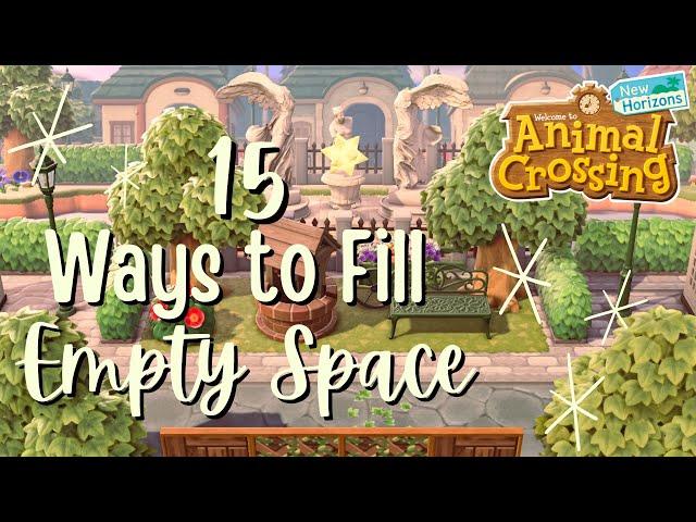 15 Ways to Fill Large Spaces on Your Island // Animal Crossing: New Horizons