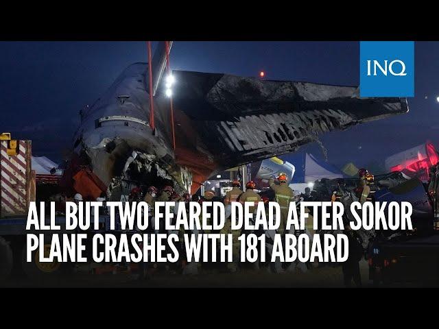 All but two feared dead after South Korea plane crashes with 181 aboard