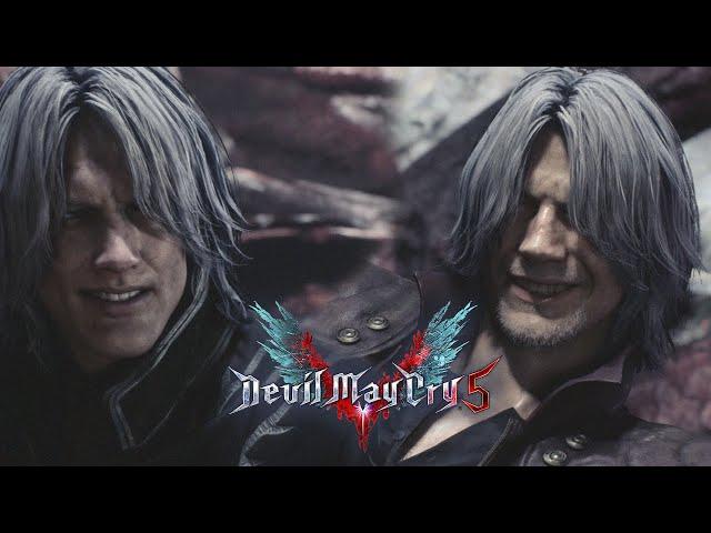 VERGIL ALL CUTSCENES WITH HAIR DOWN - IDENTICAL TWINS! DMC5 MOD