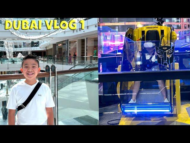 Dubai Vlog 1 Dubai Mall and PLAY DXB VR Theme Park Calvin CKN