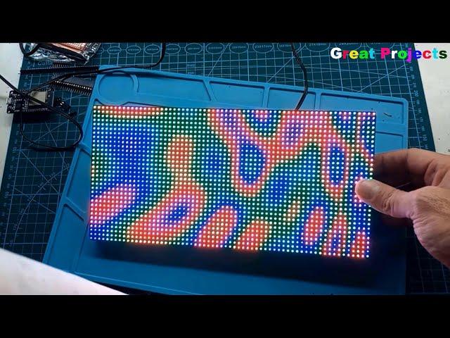 RGB LED Matrix with an ESP32 - How to get started