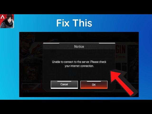 How to fix "Unable to connect to the server please check your internet connection" on apex mobile