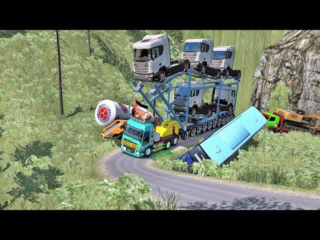 Overloaded Trailer - the most dangerous road | Euro Truck Simulator 2