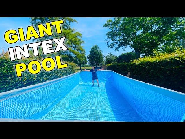 How To Set Up a Giant INTEX Pool Swimming Pool