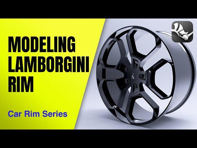 How to model Lamborghini Aventador Rim - Rhino tutorial