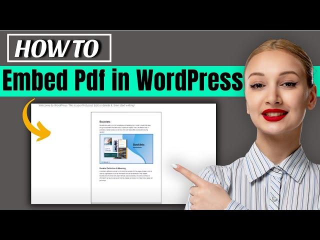 How to embed pdf in wordpress | How to 1 minute