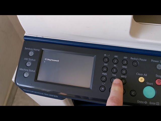 Xerox Docucentre sc2020 service mode , fuser reset , counter fuser reset to 0